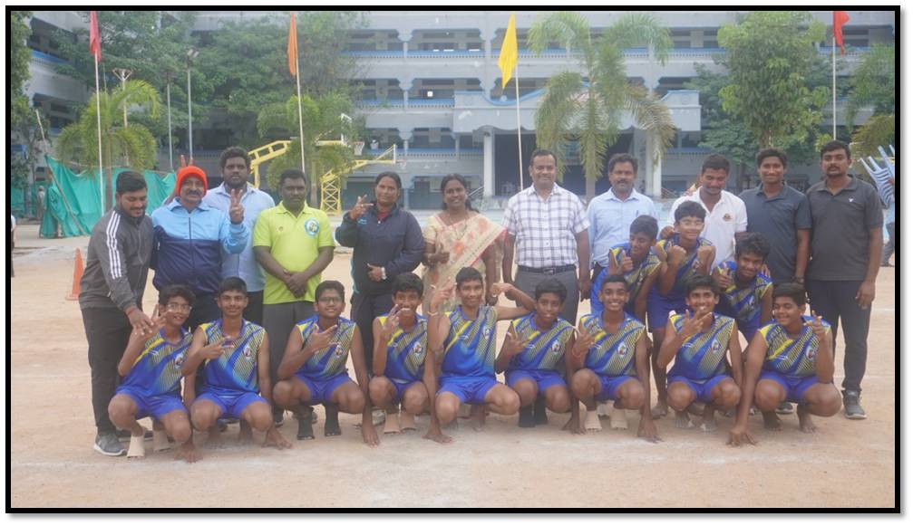 KHO-KHO BOYS U-17 HELD AT ST.JOSEPH'S SCHOOL HABSIGUDA