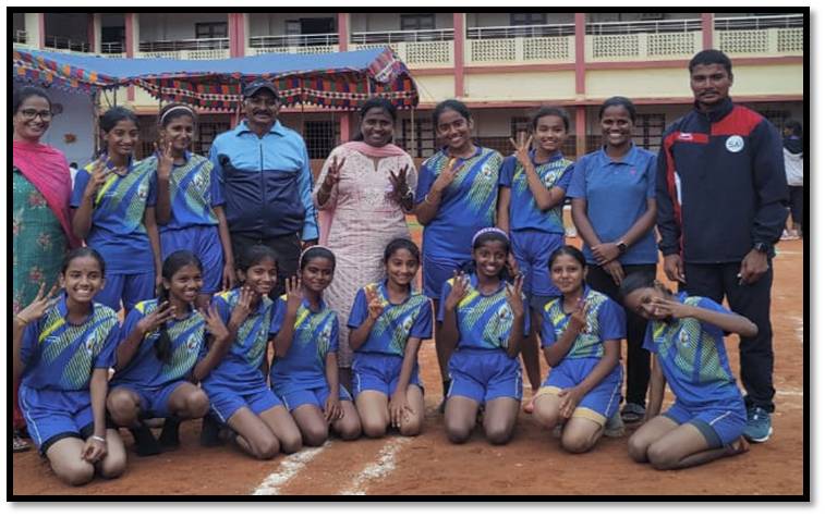 KHO-KHO GIRLS U-14 HELD AT LITTLE FLOWER SCHOOL, GUNTUR