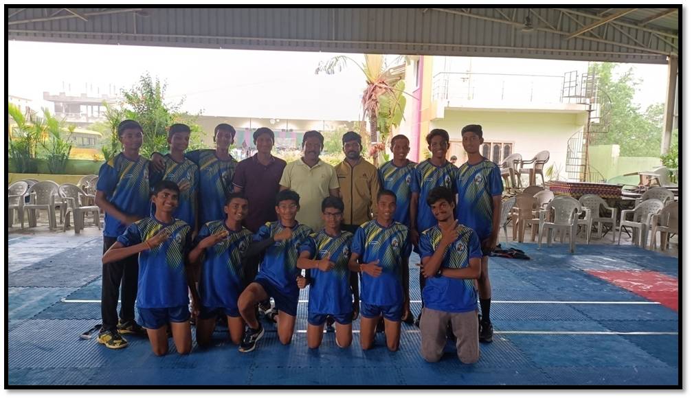 KHABADDI BOYS U-17 HELD AT ABHYASA RESIDENTIAL SCHOOL TOOPRAN