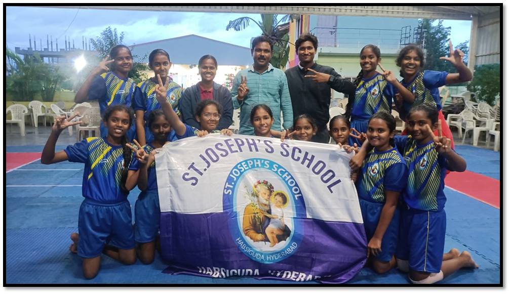 KHABADDI GIRLS U-14 HELD AT ABHYASA RESIDENTIAL SCHOOL TOOPRAN